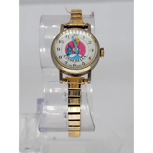 Vintage Bradley Cinderella Swiss Made Watch with Gold-Tone Band Rare Collectible main image 8